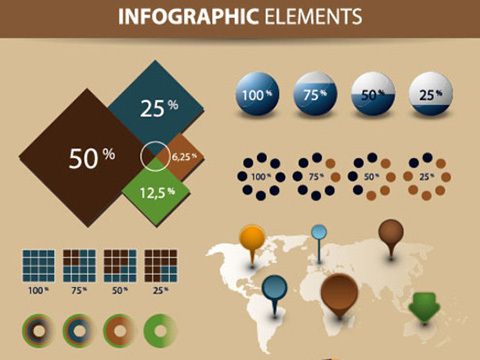 Economy Infographics and chart design elements vector