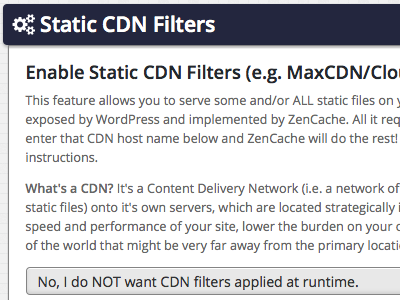 Static CDN Filters