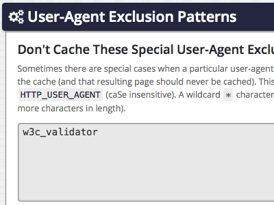 User-Agent Exclusion Patterns