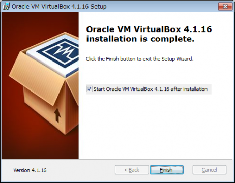 VirtualBox インストール07