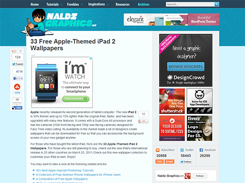 33 Free Apple-Themed iPad 2 Wallpapers - NALDZ_GRAPHICS