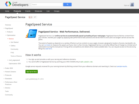PageSpeed Service - Google Developers