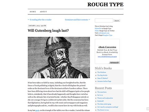 Will Gutenberg laugh last? - ROUGH TYPE